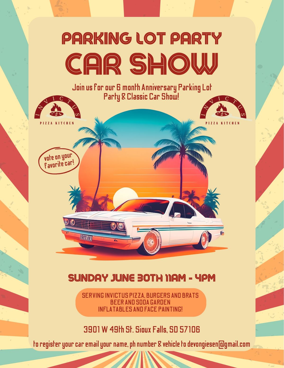 Parking Lot Party & Car Show! 