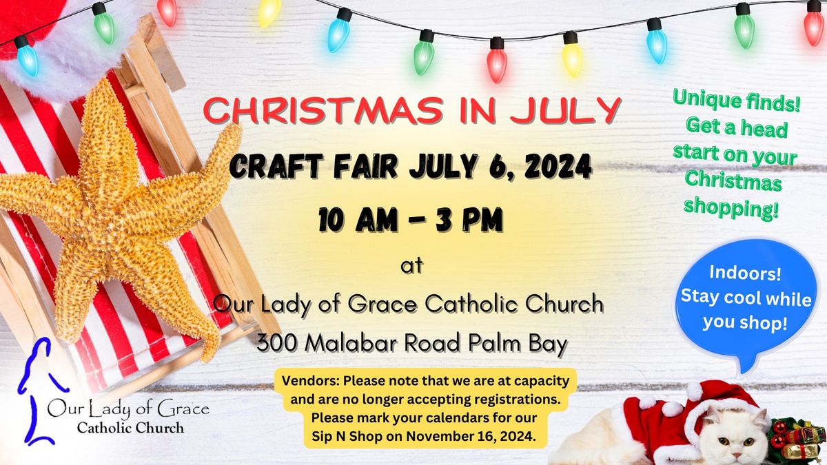 Christmas in July Craft Fair 7\/6\/24