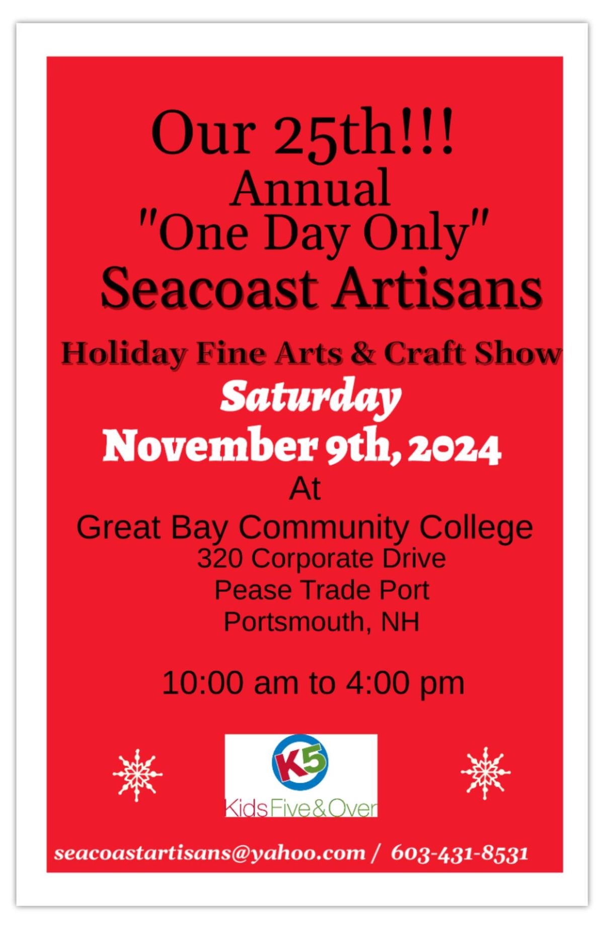 Seacoast Artisans 25th Annual Holiday Fine Arts & Craft Show