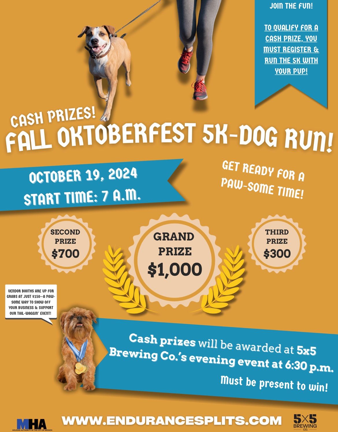 Fall Oktoberfest 5K Dog Run 