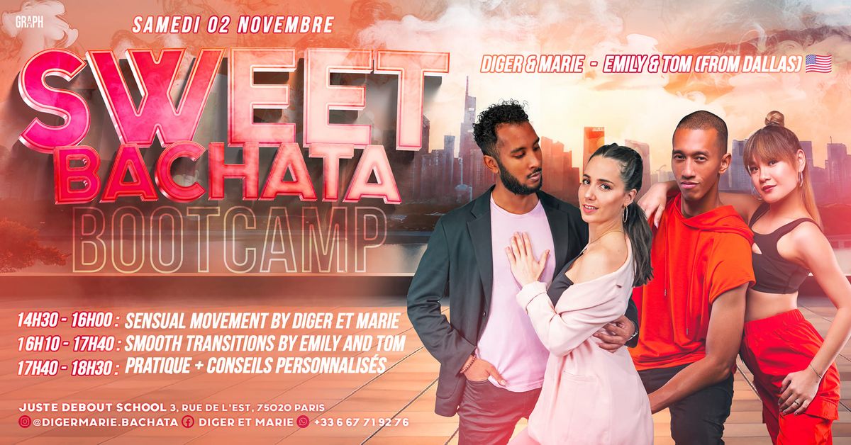 SWEET BACHATA BOOTCAMP - \ud83c\uddfa\ud83c\uddf8 Dallas Edition w\/ Emily & Tom