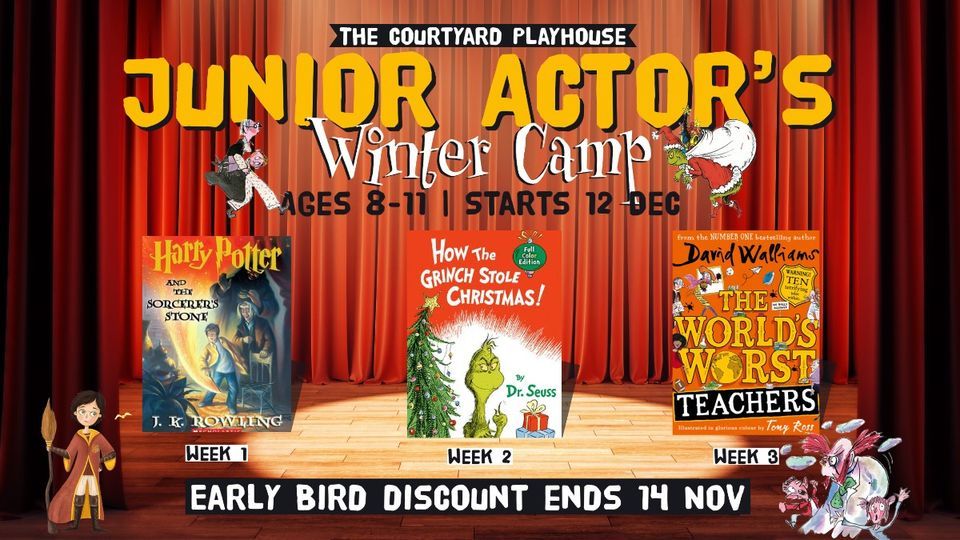 Junior Actors Winter Camp 8-11 Years (December - Week 1, 2 & 3)