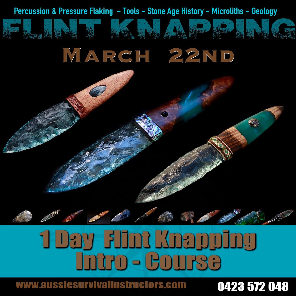  1 Day Flint Knapping Course - Entry level