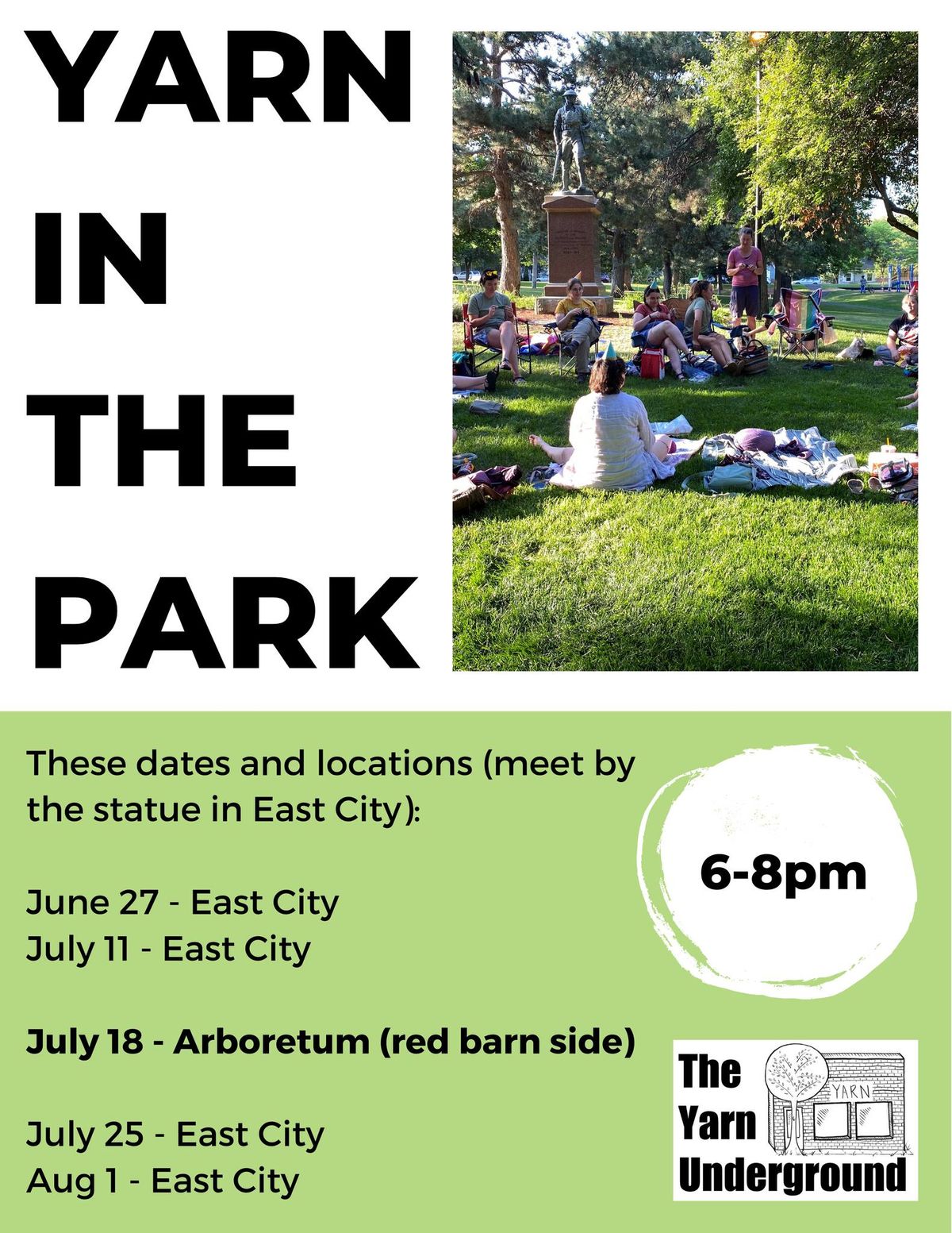 Yarn in the Park - July 18