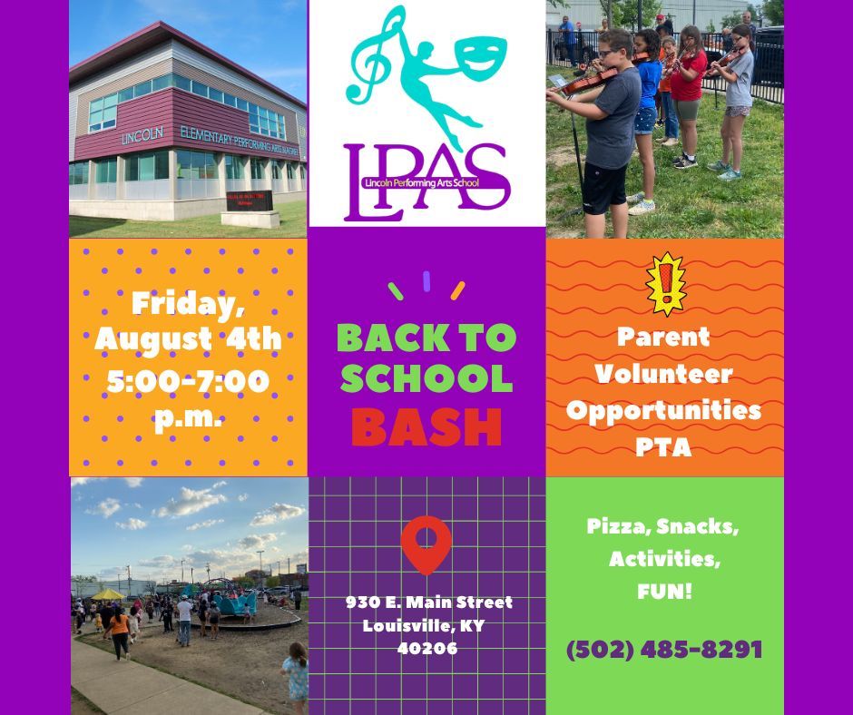 Back to School Bash 202324, Lincoln Elementary Performing Arts School