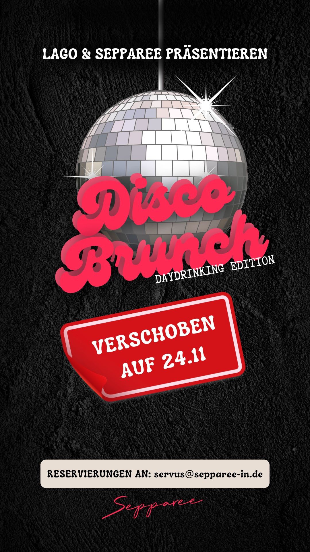 Disco Brunch \/ Daydrinking Edition