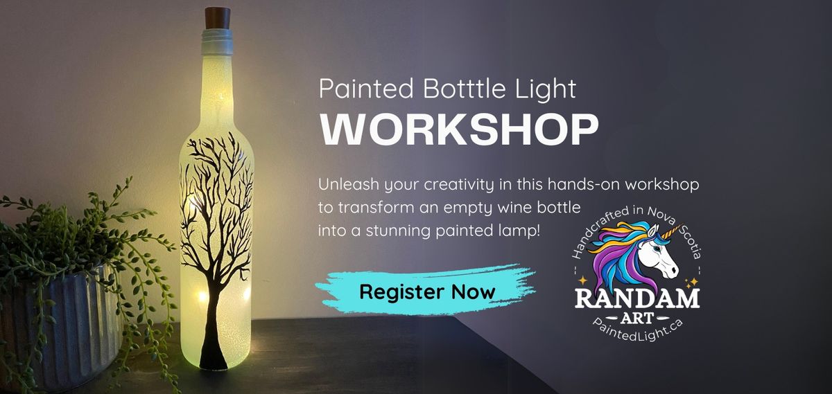 Frosted Tree Silhouette Bottle Lamp Workshop