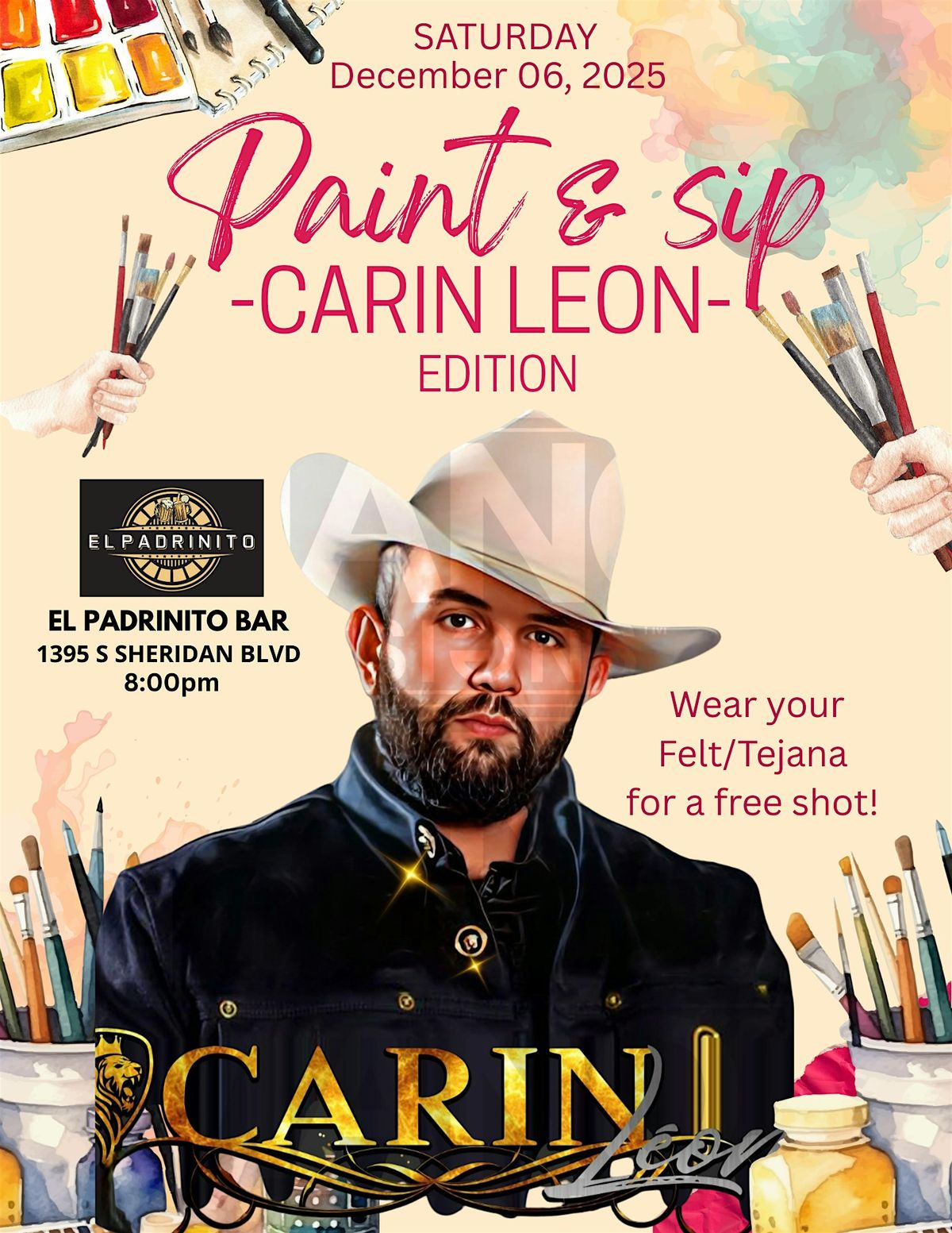 Carin Leon Paint N Sip