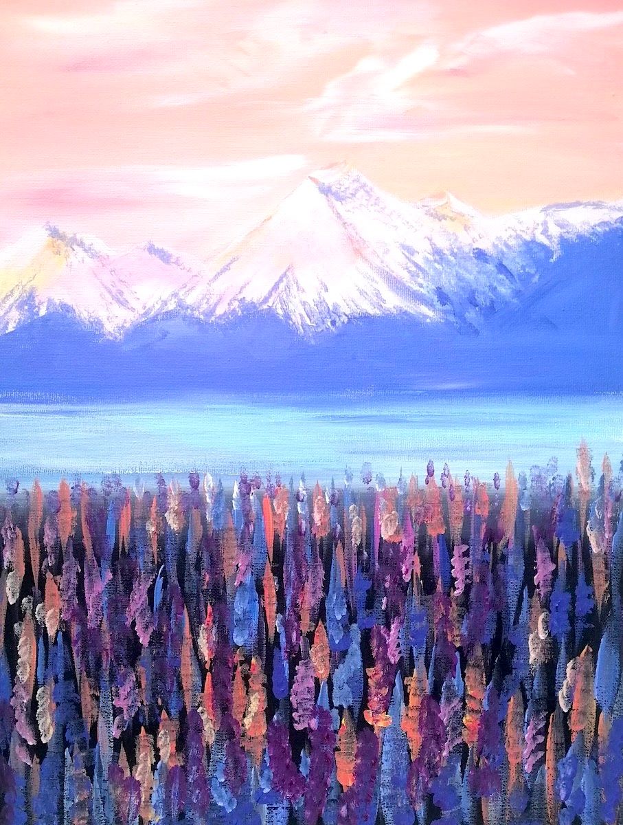 Paint and Wine Night in Nelson - Aoraki (Mt Cook)