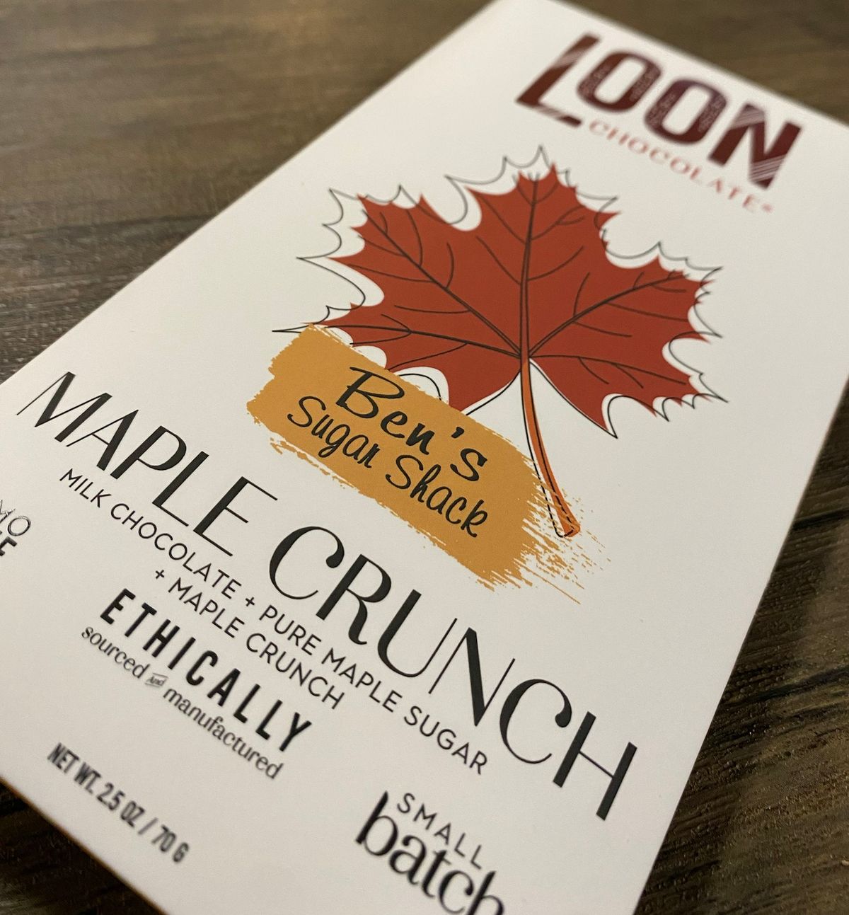 Loon Launch Party: Milk Chocolate Maple Crunch Bar