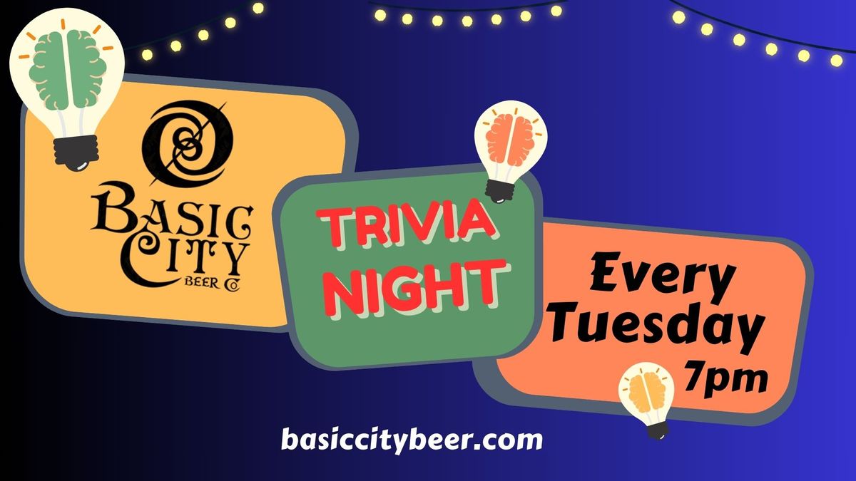 Trivia Night Every Tuesday - Basic City Beer Co.