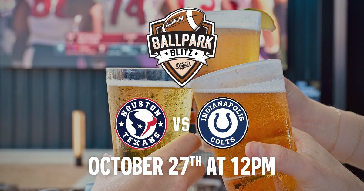 Texans vs Colts Watch Party \u2013 Ballpark Blitz at Home Run Dugout Houston-Katy