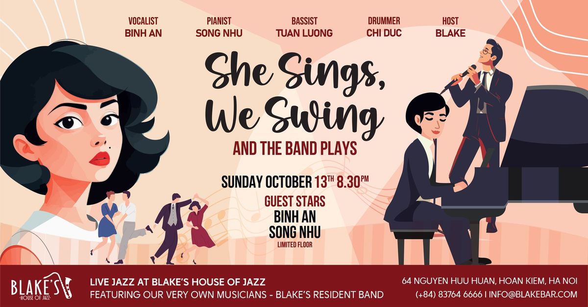 SHE SINGS, WE SWING AND THE BAND PLAYS | SUN, 13.10