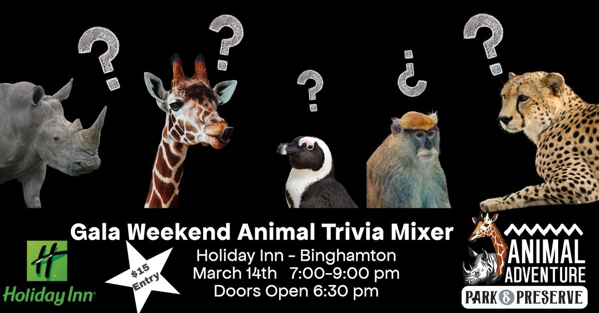 Gala Weekend Animal Trivia Mixer