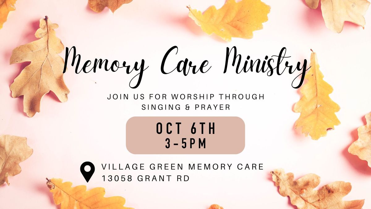 Memory Care Ministry