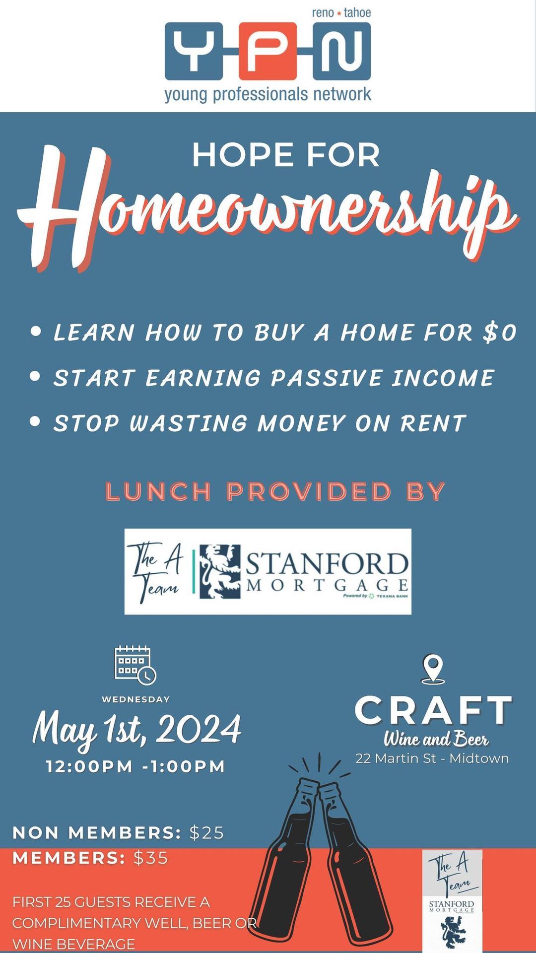 "Hope for Homeownership Power Lunch \u2013 Buy a home for $0 & Passive Income for Millennials & Gen Z ?