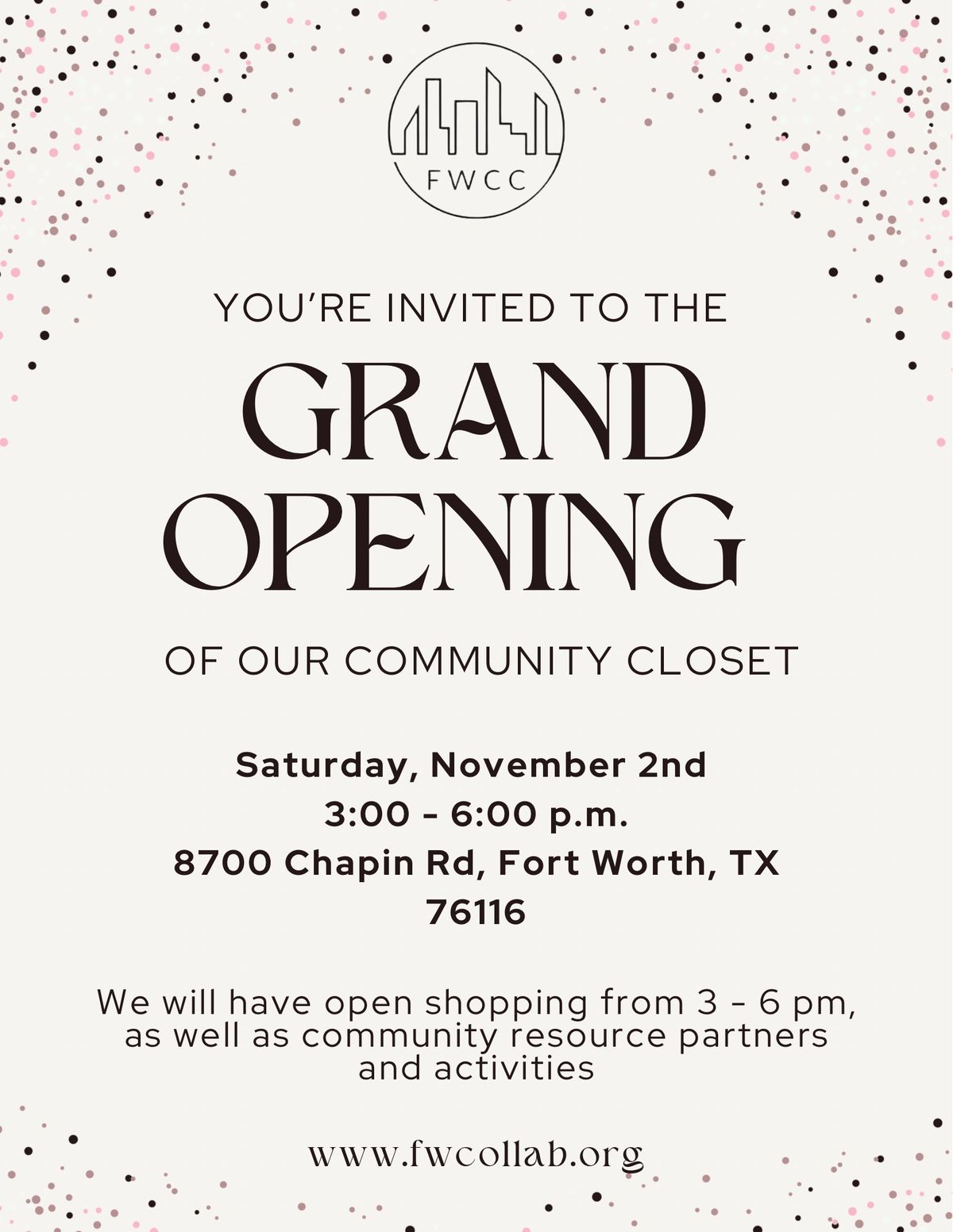 FWCC\u2019s Grand Opening!