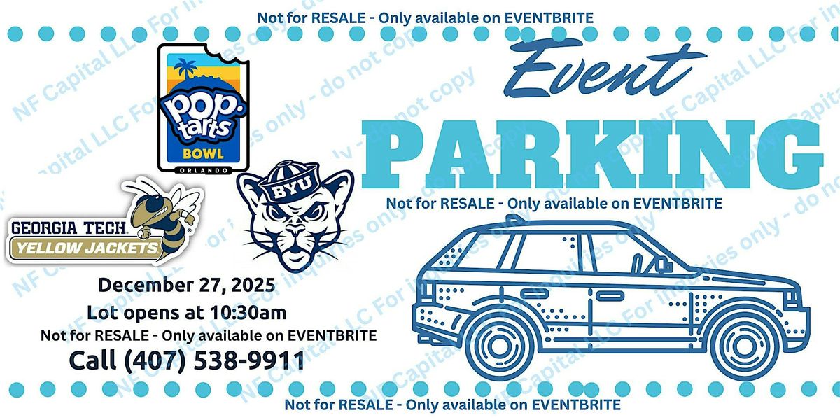 Event Parking Orlando: Pop-Tarts Bowl - Georgia Tech vs BYU