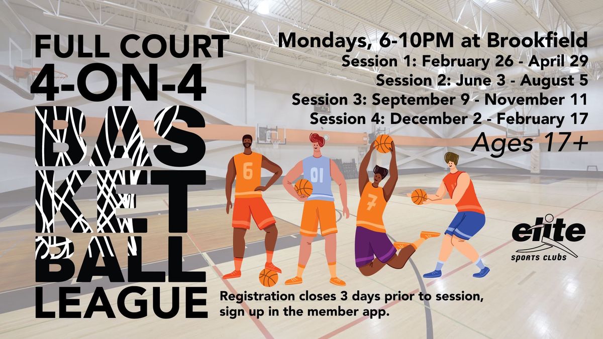 Full Court 4-on-4 Basketball League 2024