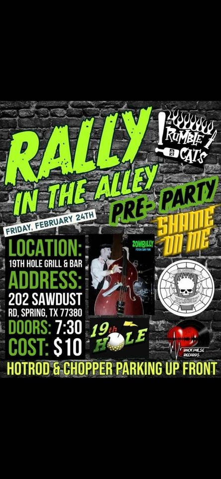 Rally in the Alley! Pre-Party! 