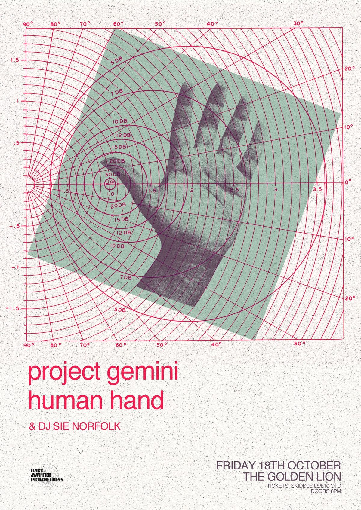 Dark Matter presents Project Gemini + Human Hand + DJ Sie Norfolk