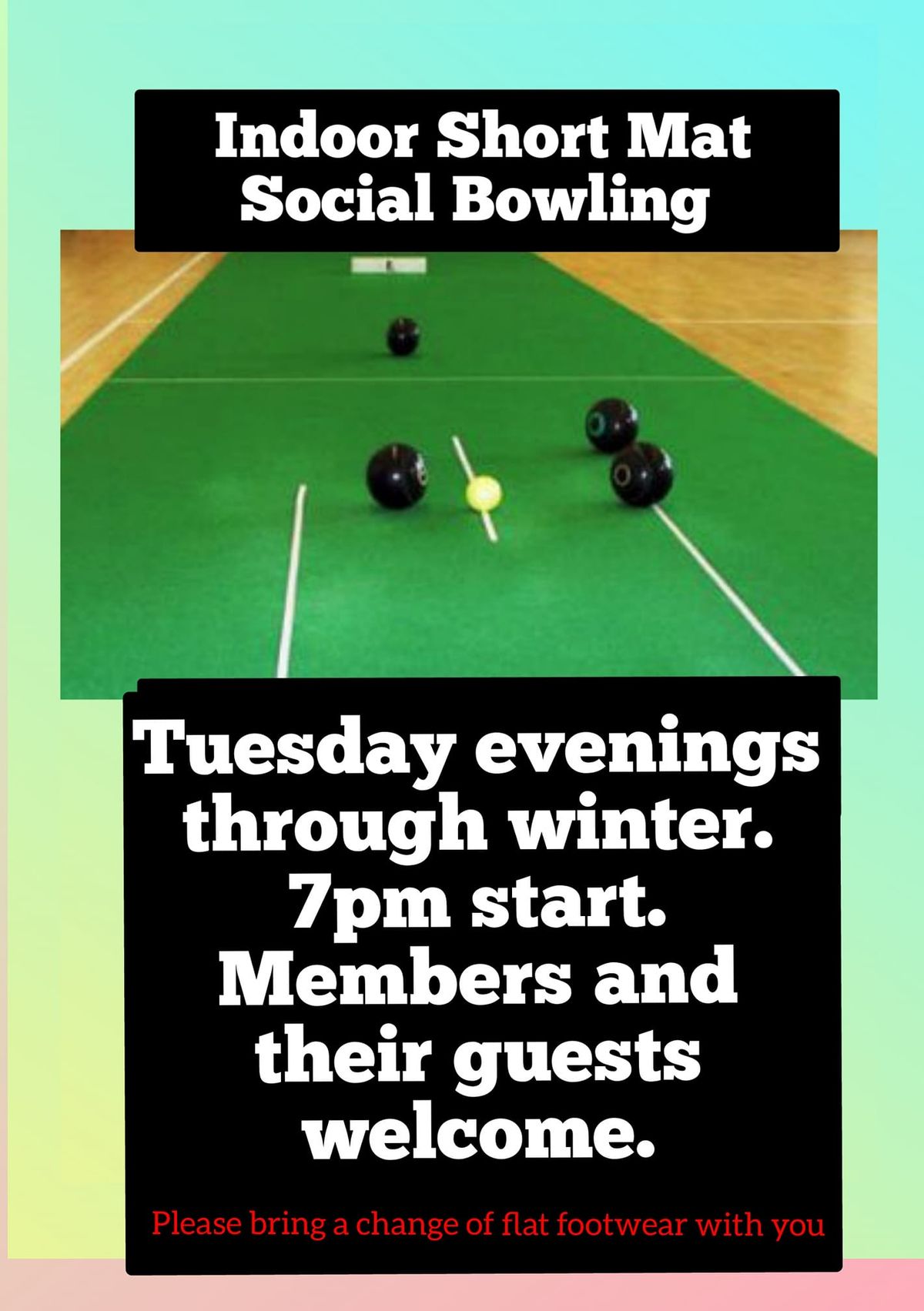 INDOOR SHORT MAT 'FUN' SOCIAL BOWLING SESSION