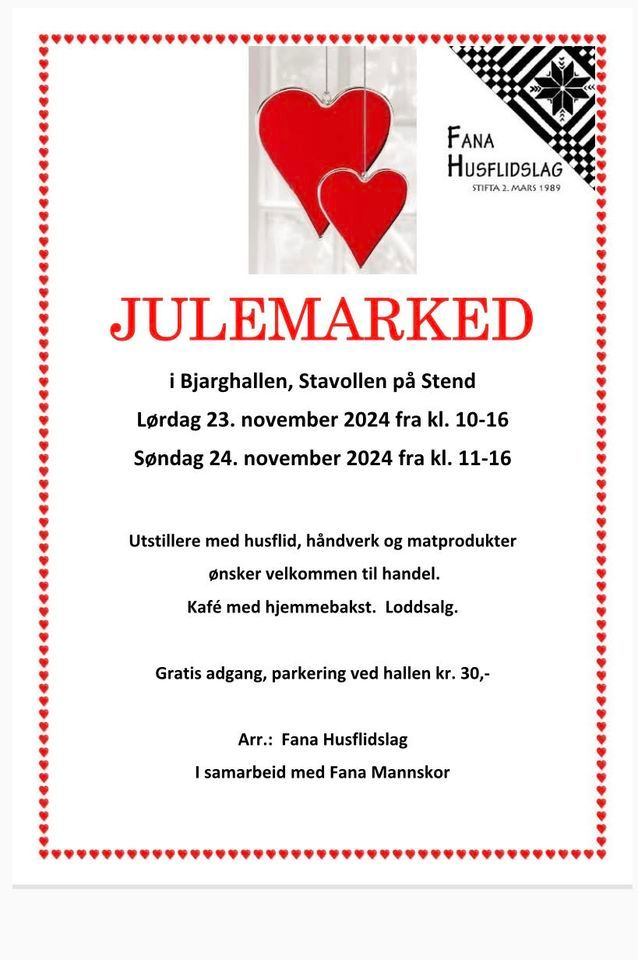 Julemarked i Bjarghallen, Stavollen p\u00e5 Stend