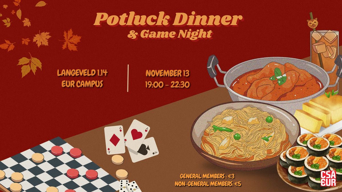 Potluck Dinner & Game Night