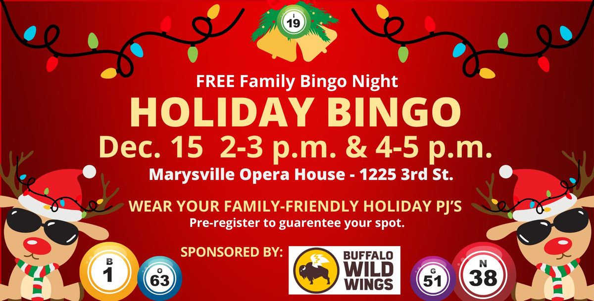 Holiday BINGO - Free Family Night