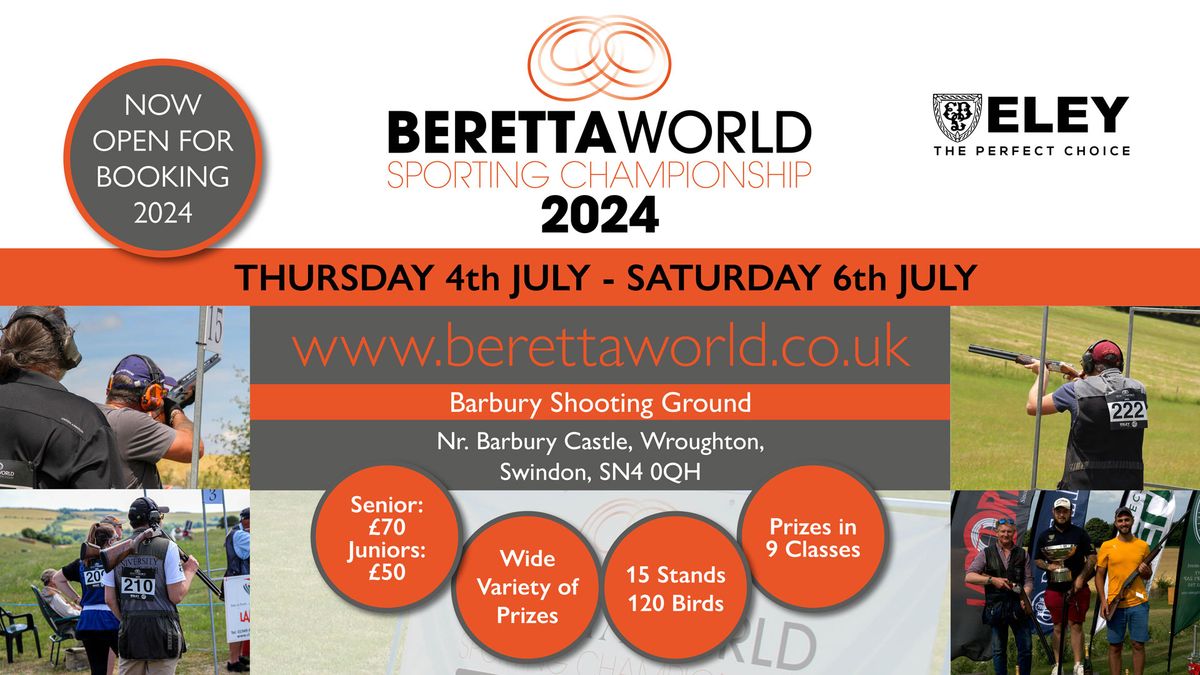 Beretta World 2024 - Bookings Are Now Open