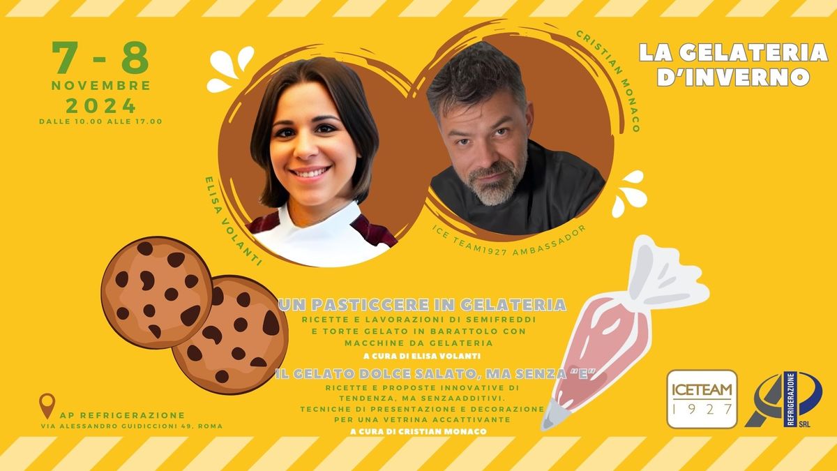 La gelateria d'inverno con Cristian Monaco e Elisa Volanti