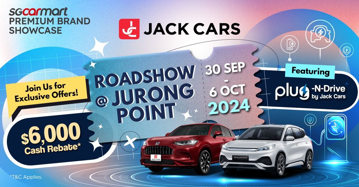  Jack Cars x Sgcarmart Roadshow at Jurong Point