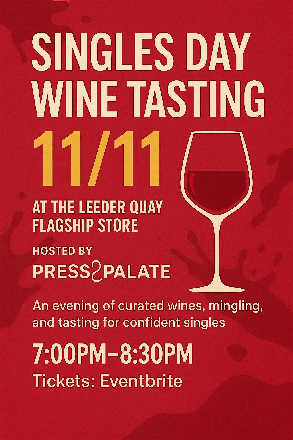 Single & Celebrating: 11\/11 Wine Tasting