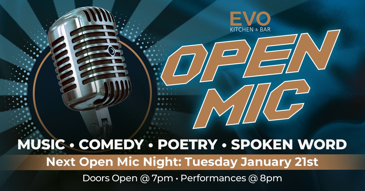 Open Mic Night at EVO Kitchen & Bar