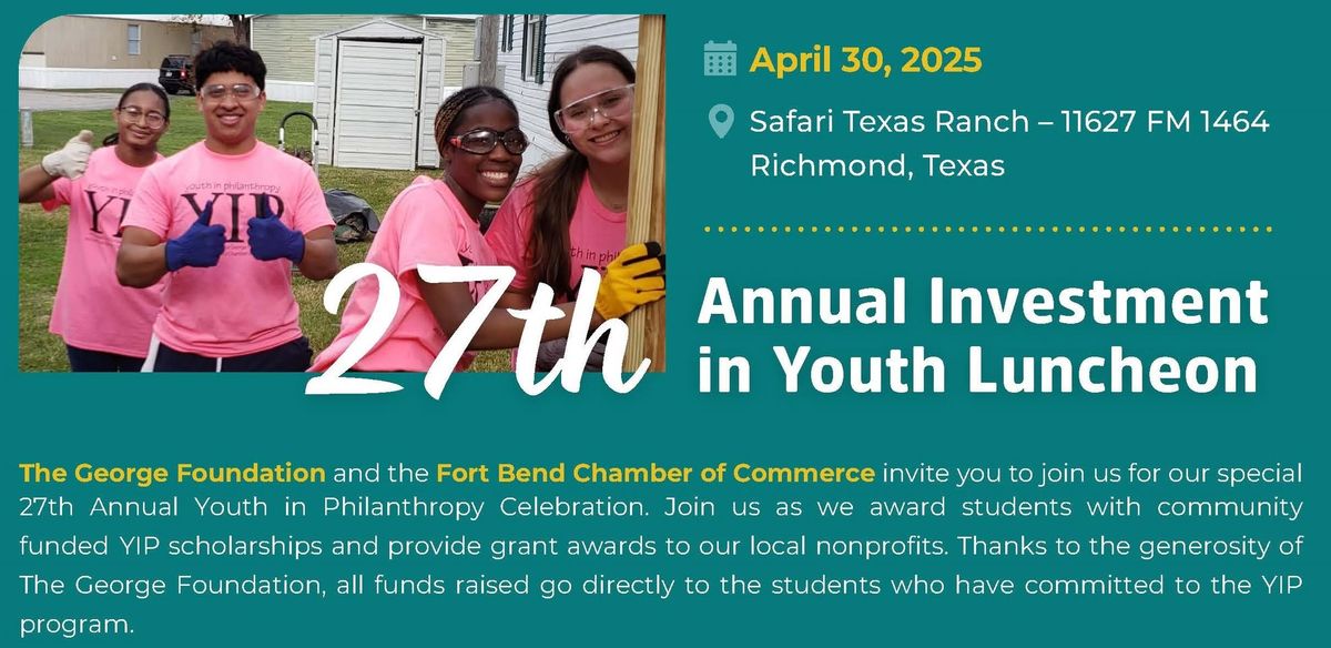 27th Annual Investment in Youth Luncheon