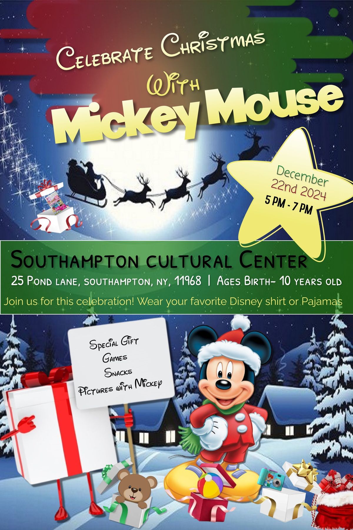 Celebrate Christmas with Mickey Mouse! 