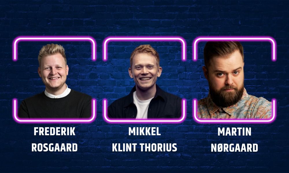 [UDSOLGT] Show: Mikkel Klint Thorius, Martin N\u00f8rgaard & Frederik Rosgaard