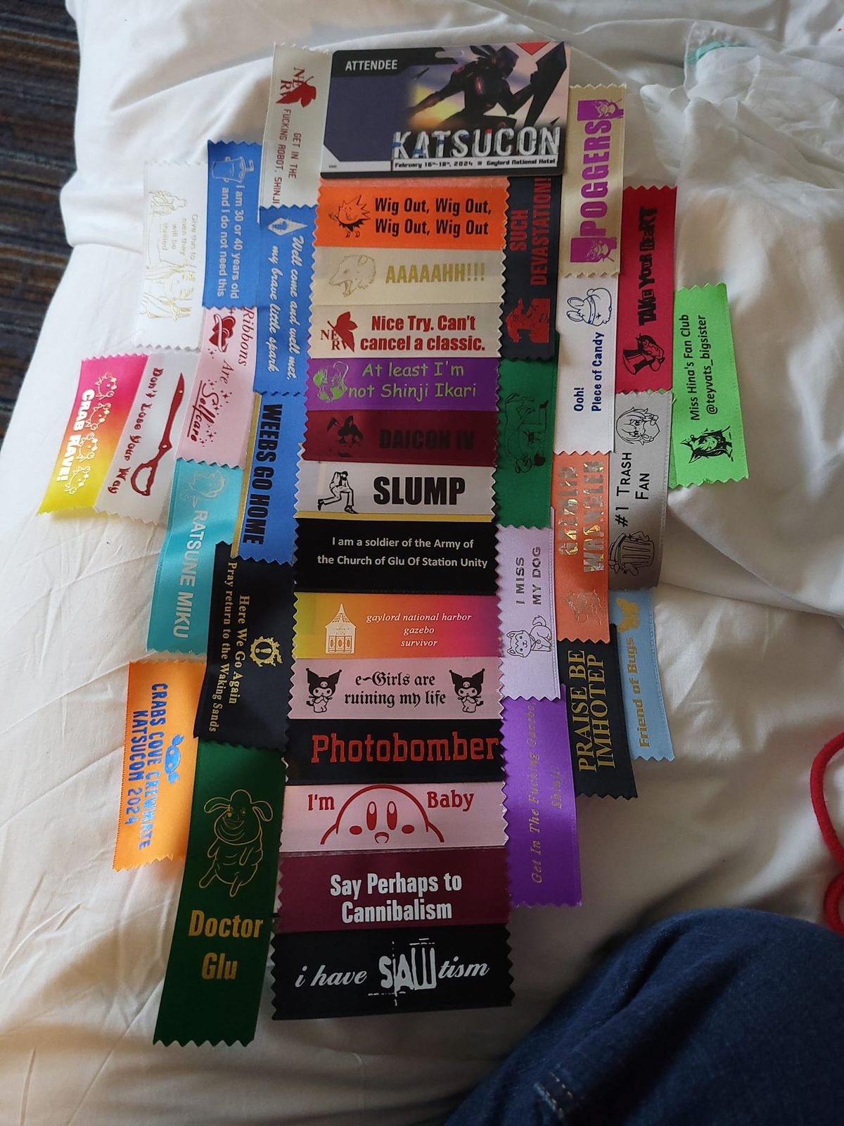 Katsucon badge ribbon swap meet