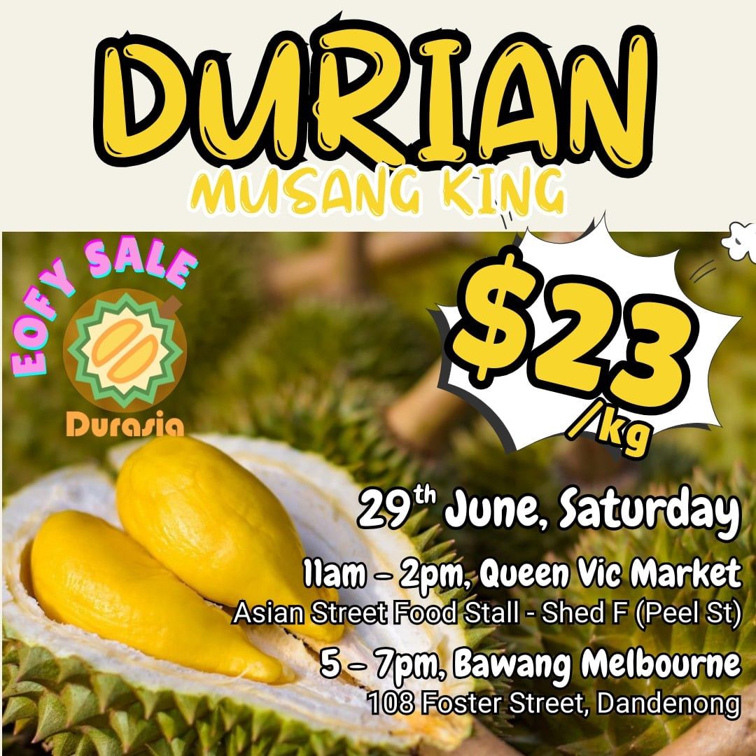 Rendang Durian Feast at Vic Market 2024