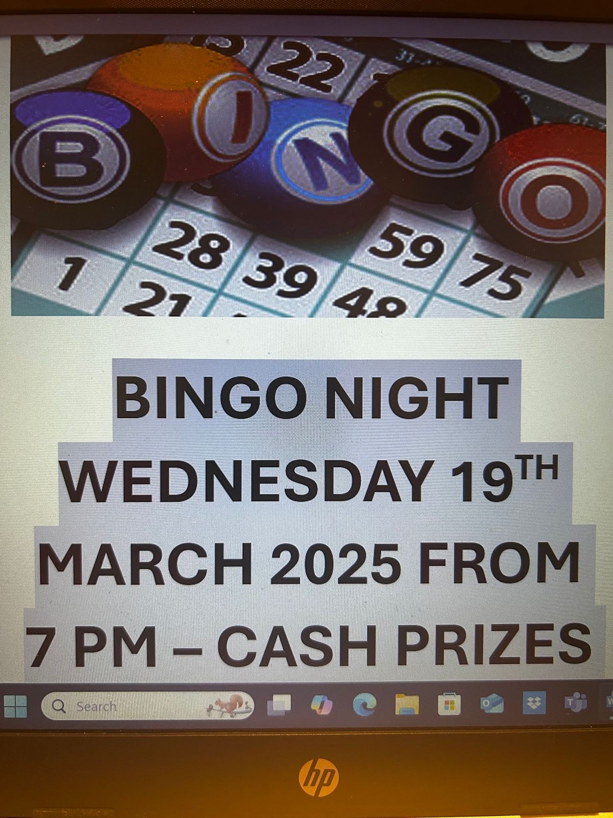 Bingo night 