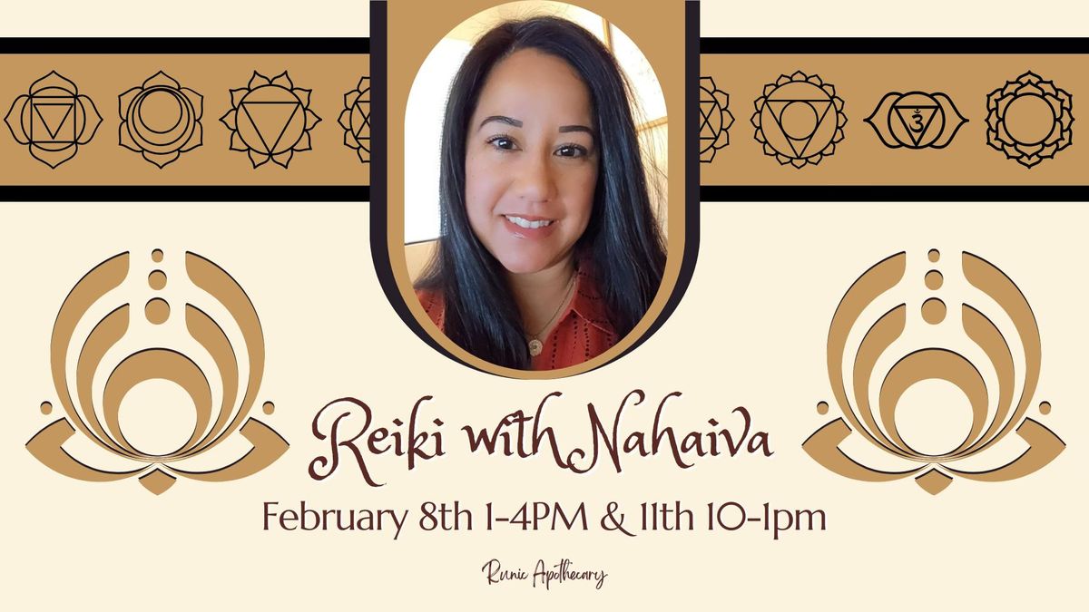 Reiki with Nahaiva - POP UP MINI SESSIONS!