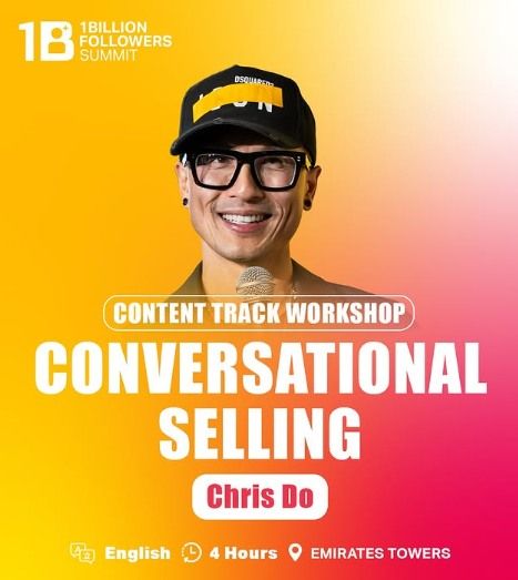 1 Billion Summit - Conversational Selling\u201d workshop