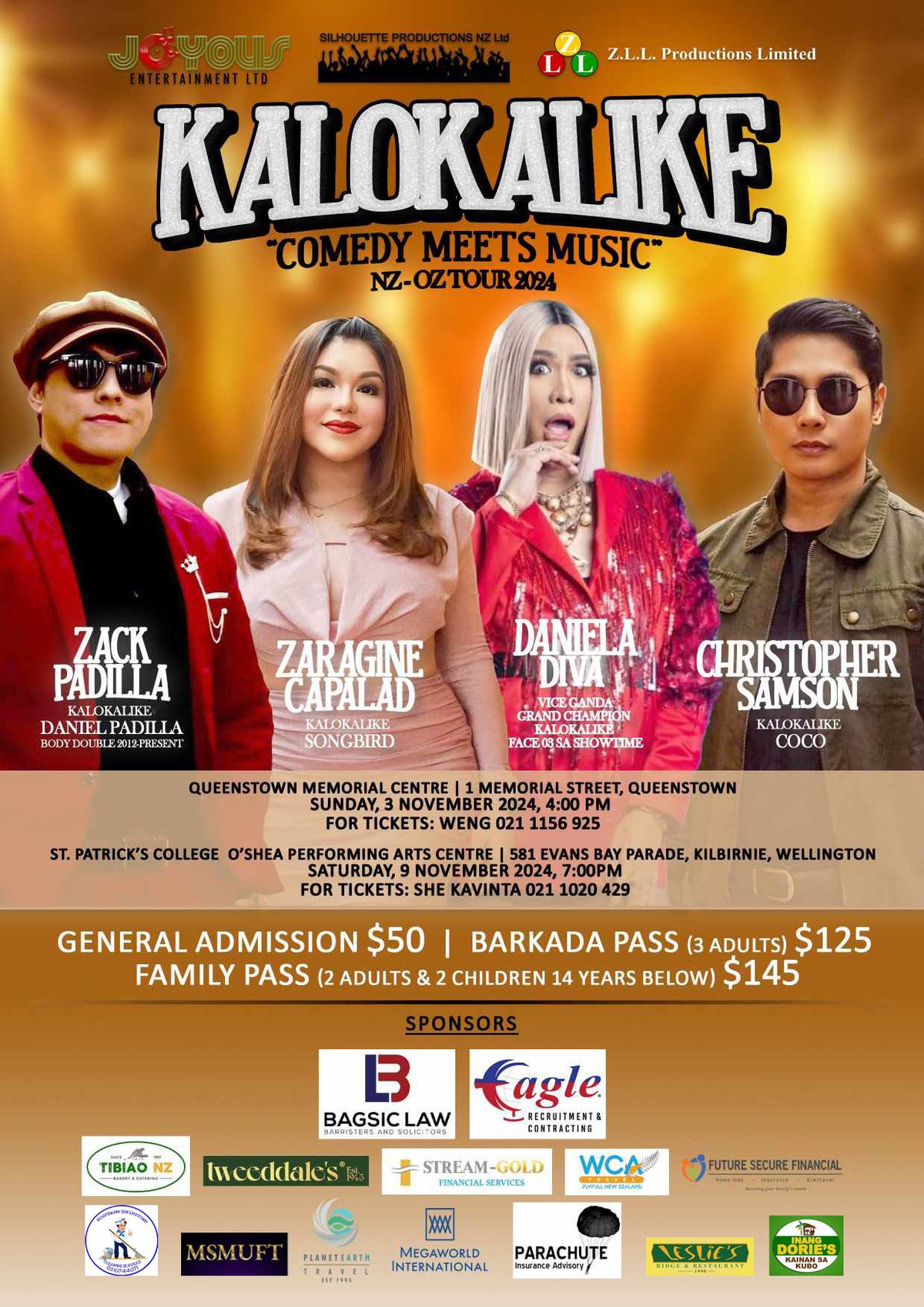 KALOKALIKE WLG "Comedy meets Music"