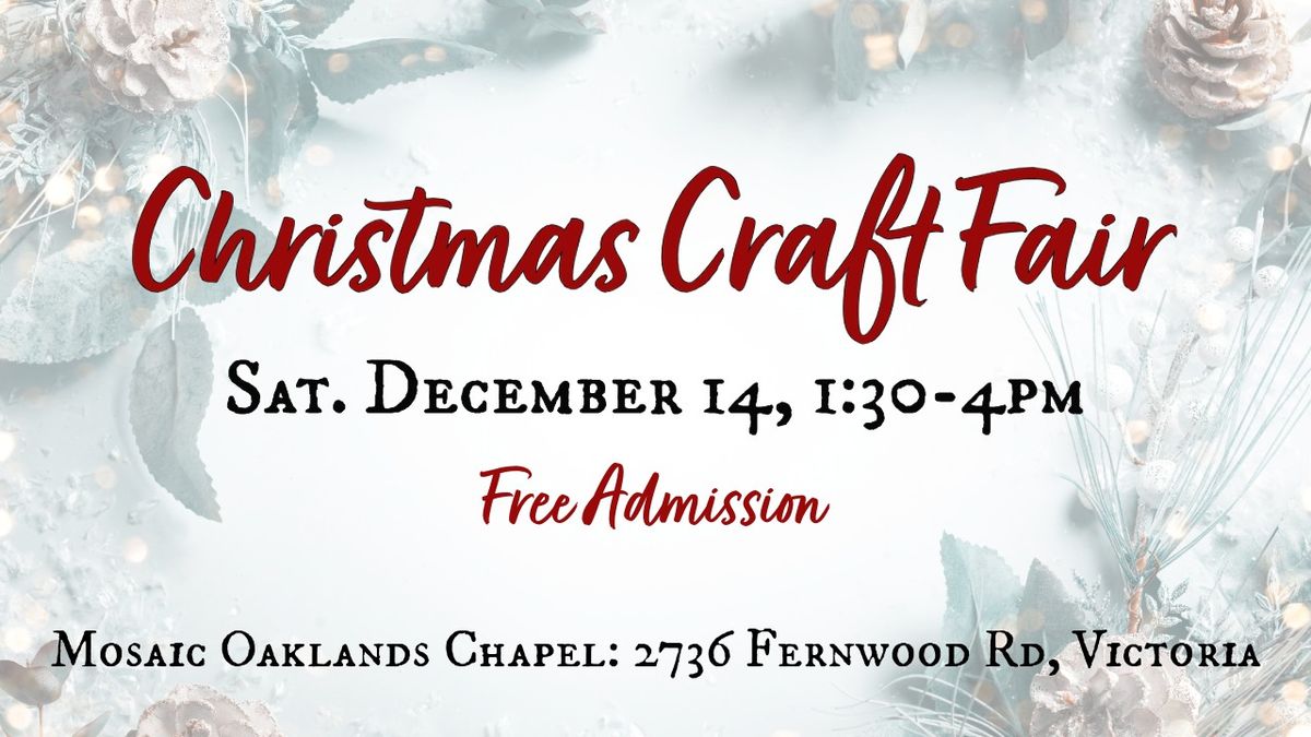 Mosaic Oaklands Christmas Craft Fair