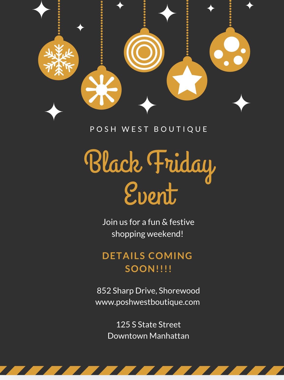  Black Friday Weekend at Posh West Boutique 