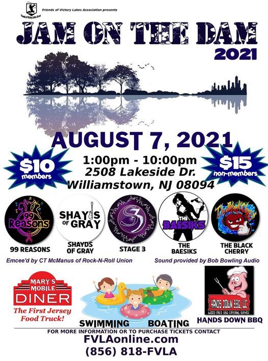 Jam On The Dam 21 2508 Lakeside Dr Williamstown New Jersey 7 August 21