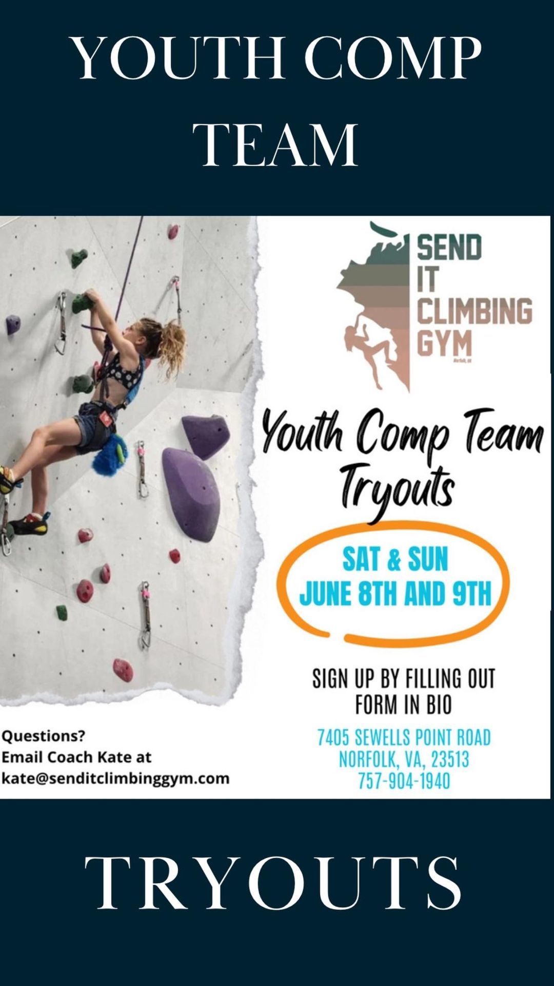 Youth Comp Team Tryouts