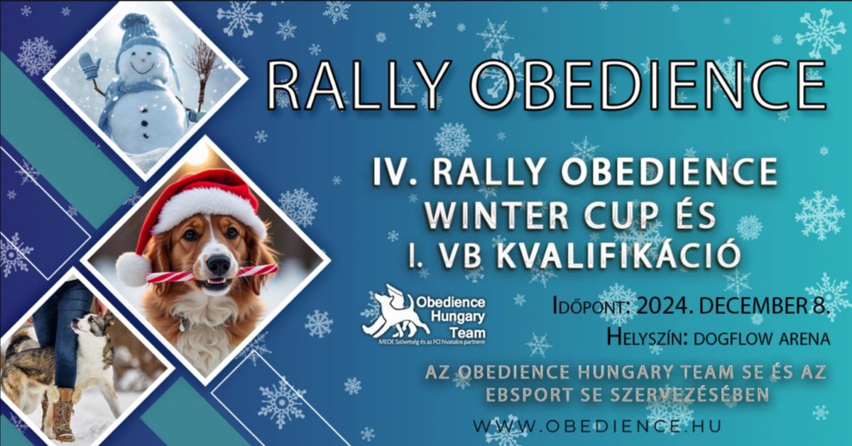 IV. RALLY OBEDIENCE WINTER CUP \u00e9s I. VB KVALIFIK\u00c1CI\u00d3