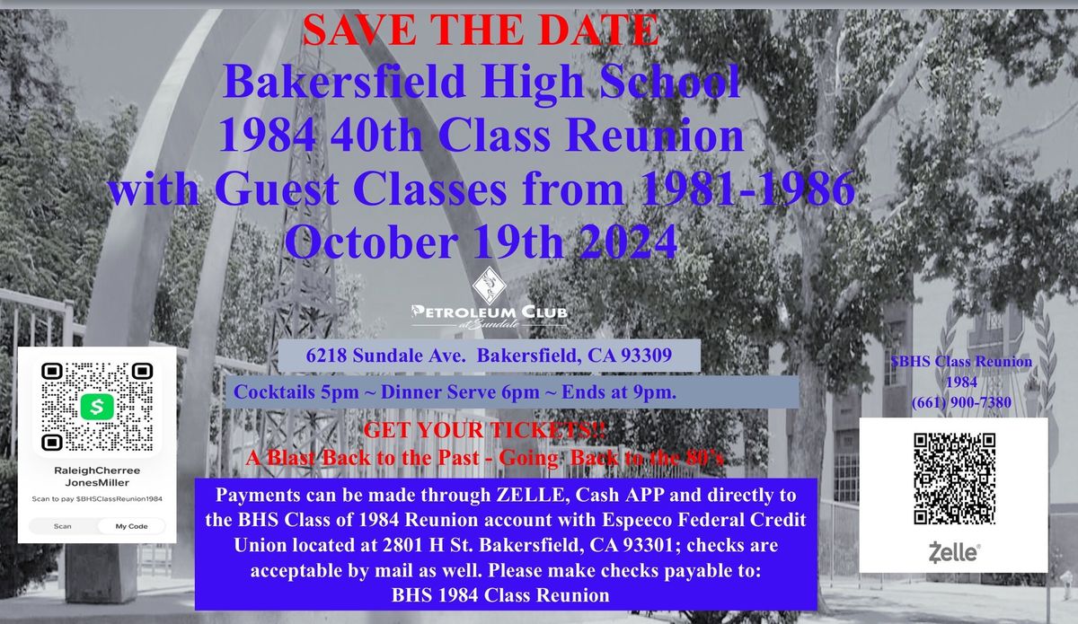 BHS Class of 1984 Reunion 