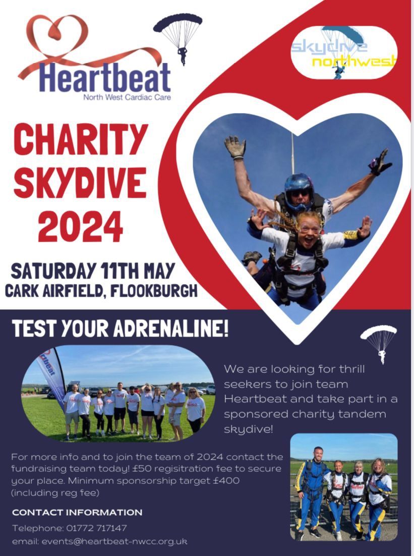 The Heartbeat Charity Skydive 2024